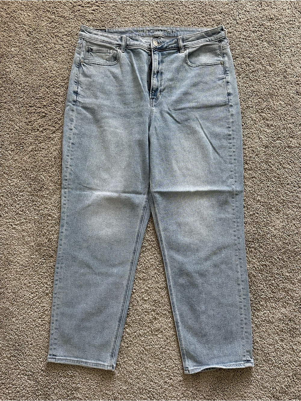 American Eagle Outfitters Light Blue Straight Leg Jeans
